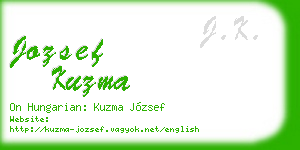 jozsef kuzma business card