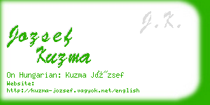 jozsef kuzma business card